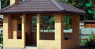 Беседка из кирпича под ключ в Ртищево цена от 3275 рублей - Строй-Ртщ