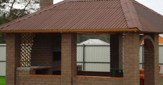 Беседка из кирпича под ключ в Ртищево цена от 3275 рублей - Строй-Ртщ